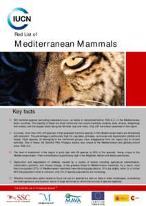 Red List of  © Antonio Rivas Mediterranean Mammals