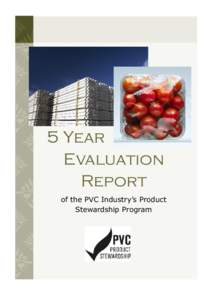 5 Year Evaluation Report of the PVC Industry’s Product Stewardship Program