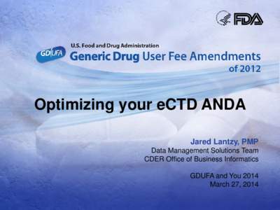 Optimizing your eCTD ANDA