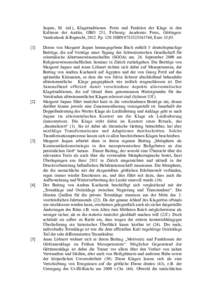 Jaques, M. (ed.), Klagetraditionen. Form und Funktion der Klage in den Kulturen der Antike, OBO 251, Fribourg: Academic Press, Göttingen: Vandenhoek & Ruprecht, 2012. PpISBN, Euro 35,]