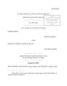 [PUBLISH]  IN THE UNITED STATES COURT OF APPEALS FILED  FOR THE ELEVENTH CIRCUIT U.S. COURT OF APPEALS