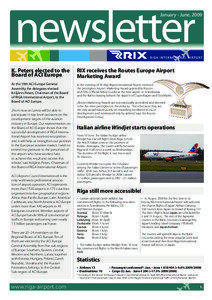 newsletter  January - June, 2009