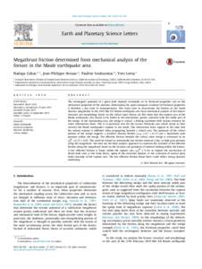 Megathrust friction determined from mechanical analysis of the forearc in the Maule earthquake area