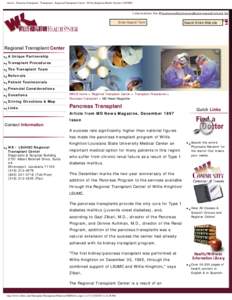 Kidney transplantation / Organ transplantation / Organ donation / Liver transplantation / Diabetes mellitus type 1 / Islet cell transplantation / Nadey Hakim / Medicine / Organ transplants / Pancreas transplantation