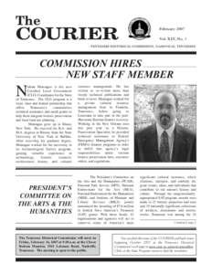 The  COURIER February 2007 Vol. XLV, No. 1