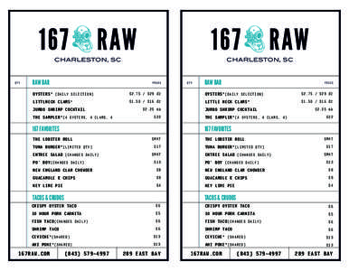 RAW BAR  RAW BAR OYSTERS* (DAILY SELECTION)