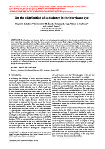 This is an author’s version of an article published in the QUARTERLY JOURNAL OF THE ROYAL METEOROLOGICAL SOCIETY: c 2007 Royal Meteorological Society Q. J. R. Meteorol. Soc. 133: 595–Copyright This work wa