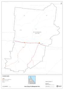 Richmond Shire Urban Flying-Fox Management Area map