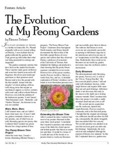 Feature Article  The Evolution of My Peony Gardens by Eleanor Tickner