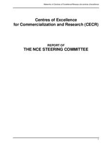 Microsoft Word - Report of the NCE Steering Committee-INDEX-e.doc