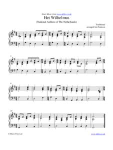 Sheet Music from www.mfiles.co.uk  Het Wilhelmus (National Anthem of The Netherlands)  #4