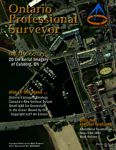 ONTARIO PROFESSIONAL SURVEYOR VOLUME 56, No. 4 Fall 2013