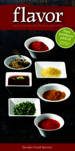 Prepared Sauces, Dressings for Foodservice | Gordon Food Service