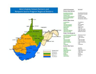 USGS HUC8 watersheds  WV HUC8 Potomac (Alana Hartman) South Branch Potomac
