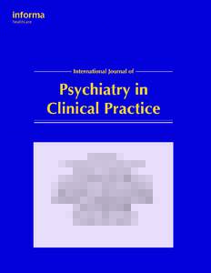 Reprinted from Int J Psychiatry Clin Pract 2014; 18: 86–96 Analýza podskupin neintervenční studie VIVALDI: Agomelatin u dříve neléčených