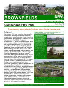 BROWNFIELDS Cumberland Play Park August[removed]a success story: