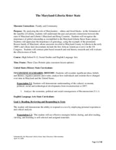 HIGH SCHOOL LESSON PLAN OUTLINE