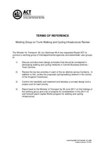 Walking Cycling Working Group TOR-Finalised Appendix 1