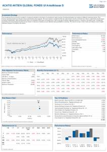 Economy / Finance / Money / Financial ratios / Investment / Sharpe ratio / Investment fund / Beta / Information ratio / Investment management / Drawdown / Treynor ratio