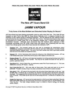 Microsoft Word - Jamm Vapour Press Release.doc