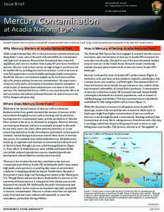 Issue Brief  National Park Service U.S. Department of the Interior Acadia National Park