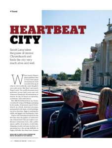 + Travel  Heartbeat City Sarah Lang takes the pulse of central