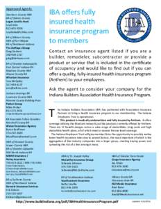 Insurance / Financial institutions / Institutional investors / Health insurance