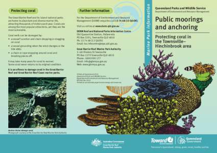 Geography of Australia / Australian National Heritage List / Boats / Mooring / Anchor / Buoy / Hinchinbrook Island / Coral reef / Single buoy mooring / Water / Physical geography / Great Barrier Reef