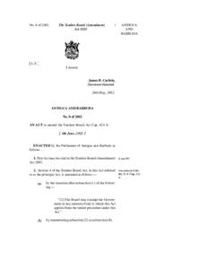 No. 8 of[removed]The Tenders Board (Amendment) Act[removed]