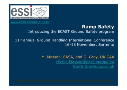 GHI 2009 M. Masson, EASA, and G. Gray, UK CAA - 8 Oct 09