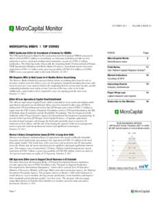 MicroCapital Monitor  OCTOBER 2011 |