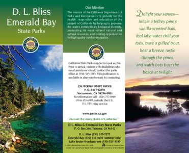 DL Bliss and Emerald Bay SP