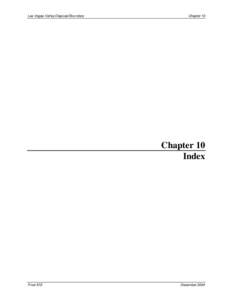 Las Vegas Valley Disposal Boundary  Chapter 10 Chapter 10 Index