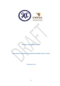REQUEST FOR PROPOSALS (RFP)  SADC PROJECT PREPARATION AND DEVELOPMENT FACILITY (PPDF) 1 September 2014