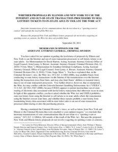 Sports betting / 87th United States Congress / Federal Wire Act / Online gambling / Wagering / Sportsbook / Unlawful Internet Gambling Enforcement Act / Gary Kaplan / Betting in poker / Gambling / Entertainment / Gaming