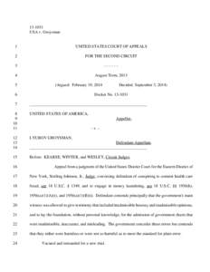 [removed]USA v. Groysman 1  UNITED STATES COURT OF APPEALS