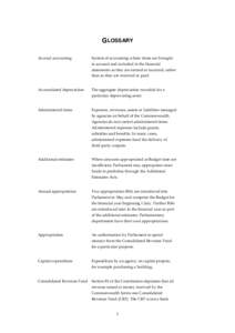 Portfolio additional estimates statements[removed]Glossary