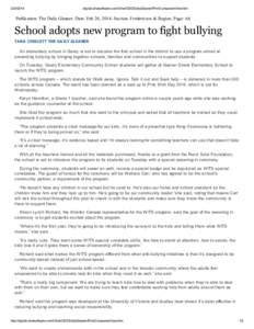 [removed]digital.olivesoftware.com/Olive/ODE/DailyGleaner/PrintComponentView.htm Publication: The Daily Gleaner; Date: Feb 24, 2014; Section: Fredericton & Region; Page: A6