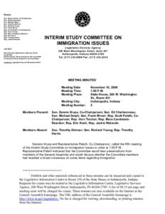 Members Sen. Dennis Kruse, Co-Chairperson Sen. Ed Charbonneau Sen. Michael Delph Sen. Timothy Skinner Sen. Richard Young