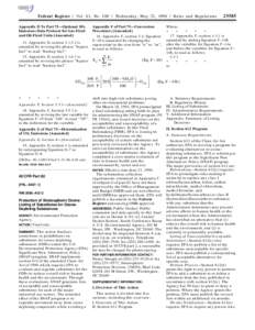 Federal Register / Vol. 61, No[removed]Wednesday, May 22, [removed]Rules and Regulations Appendix D To Part 75—Optional SO2 Emissions Data Protocol for Gas-Fired and Oil-Fired Units [Amended] 14. Appendix D, section 2.1.5