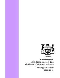 Commission d’indemnisation des victimes d’actes criminels 35e rapport annuel[removed]