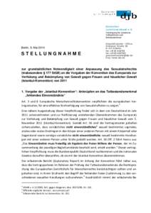 Deutscher J u r i s t i n n e n b u n d e .V . Vereinigung der Juristinnen, Volkswirtinnen und Betriebswirtinnen