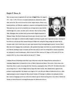 Ralph P. Boas, Jr. There are many reasons to applaud the life and work of Ralph P. Boas, Jr. (August 8, 1912 – July 25, [removed]He was an exceptional mathematician, administrator, author,