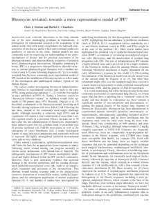 Am J Physiol Lung Cell Mol Physiol 299: L439–L441, 2010; doi:[removed]ajplung[removed]Editorial Focus  Bleomycin revisited: towards a more representative model of IPF?