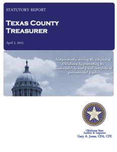 STATUTORY REPORT  Texas County Treasurer April 2, 2015