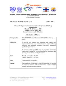 REGIONAL ACTIVITY CENTER/REGIONAL MARINE POLLUTION EMERGENCY, INFORMATION and TRAINING CENTER (RAC/REMPEITC-Carib)  Ref: Strategic PlanActivity 4.4.a.1