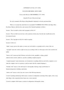 United Kingdom copyright law / Civil law / Information / Copyright / Copyright law of India / Copyright law of the United Kingdom / Law / Canadian copyright law / Copyright law of the United States