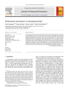 ARTICLE IN PRESS Journal of Financial Economics[removed]–32 Contents lists available at ScienceDirect  Journal of Financial Economics