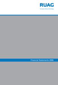 Financial Statements 2006  Contents Note