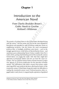 Chapter 1  Introduction to the American Novel  MA